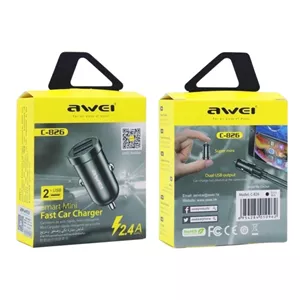 شارژر فندکی AWEI C-826 2.4A 2PO مشکی