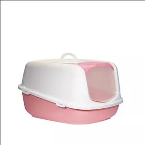 ظرف خاک مسقف گربه زاریکس مدل کالیبو رنگ صورتی