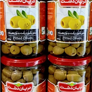 زیتون شور درشت بدون هسته وزن (670 گرم)