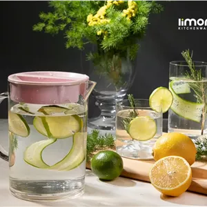 پارچ گرد کوتاه لیمون طوسی