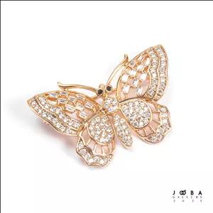 گل سینه پروانه نگینی ژوپینگ کد 1091842742