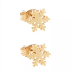 گوشواره زنانه مدل دانه برف کد 658845 طلایی