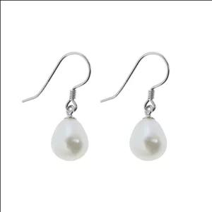 گوشواره نقره زنانه مدل مروارید پرورشی باروک کد 155825 