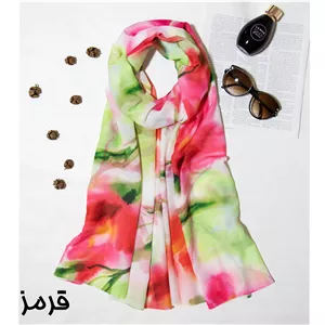 شال نخی چهارفصل شیک طرح بهشت کد ana1460 آبی