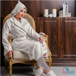 حوله تن پوش دنیز طرح فیوره کرم سایز لارج