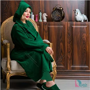 حوله تن پوش دنیز طرح فیوره یشمی سایز مدیوم