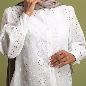شومیز زنانه برنس مدل آرمینا سفید 40