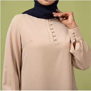 تونیک زنانه برنس مدل مهرناز کرم 40