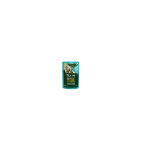 پوچ گربه بالغ سری بدون غلات با طعم ماهی کاد،میگو و سبزیجات برمد bewild وزن85گرم