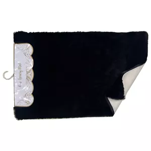 زیرپایی حمام پادری خزخرگوشی شانل مدل 11092255885 رنگ مشکی 