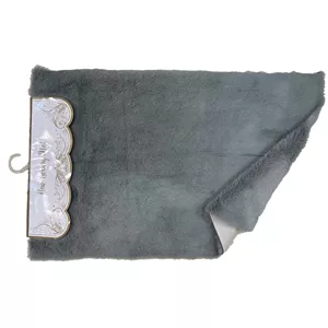 زیرپایی حمام پادری خزخرگوشی شانل مدل 11096541238 رنگ طوسی روشن 