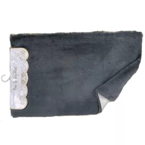 زیرپایی حمام پادری خزخرگوشی شانل مدل 11098574123 رنگ طوسی تیره 