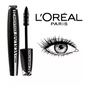ریمل لورال Loreal مدل مگا ولوم کلاژن Mega Volume collagene
