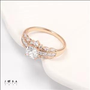 انگشتر جواهری مشابه طلا ژوپینگ کد 1010781162