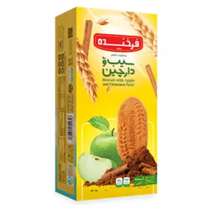 بیسکویت فرخنده با طعم سیب و دارچین
