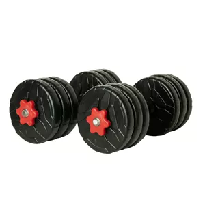 دمبل رادیس فیت مدل DVP-6-1000 وزن 6 کیلوگرم بسته 2 عددی مشکی
