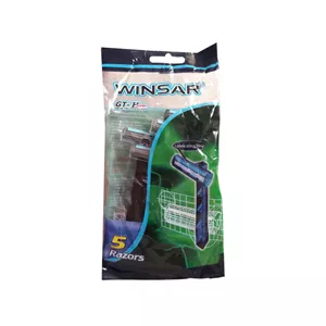 ژیلت اصلاح صابوندار WINSAR بسته پنج عددی