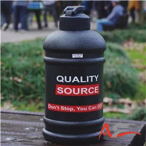 قمقمه ۲ لیتری خارجی برند quality source orginal مشکی مات