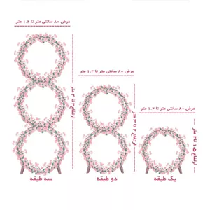 تاج گل کرزنتیا و آنتوریوم گل‌پینو