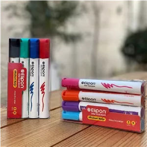 ماژیک وایت برد بسته 3 عددی نارنجی ، آبی آسمانی و بنفش الیپون