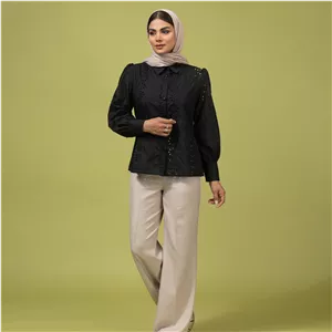 شومیز زنانه برنس آرمینا مشکی 40