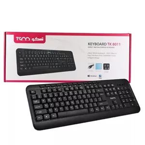 کیبورد تسکو مدل TK8011 رنگ مشکی