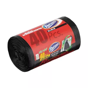 کیسه زباله رولی ضخیم تجزیه پذیر سایز متوسط 80×55 رافونه ۴۰ عددی