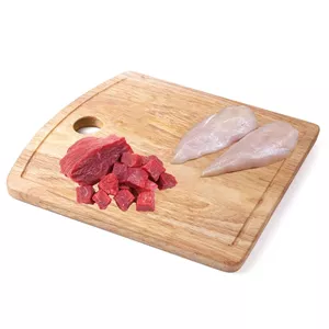 پک 500 گرم خورشتی گوساله و یک کیلو سینه مرغ بدون استخوان