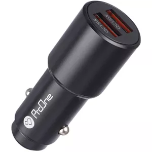 شارژر فندکی PROONE PCG24 QC3 36W 2PO مشکی