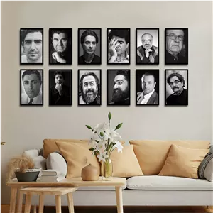 تابلو بکلیت طرح مشاهیر موسیقی ایران مدل B-1760 مجموعه 12 عددی سایز 20*30*10
