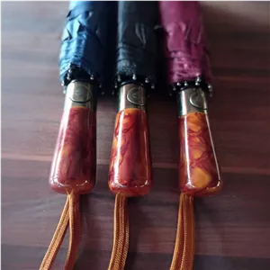 چتر اتومات دسته چوب براق
