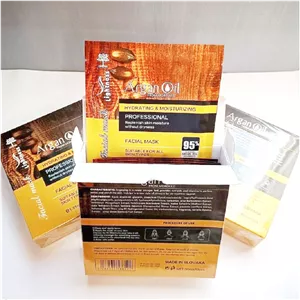 ماسک ورقه ای صورت لایتنس lightness حاوی روغن آرگان ؛ یک بسته (پک) ده عددی ؛ اسلواکی