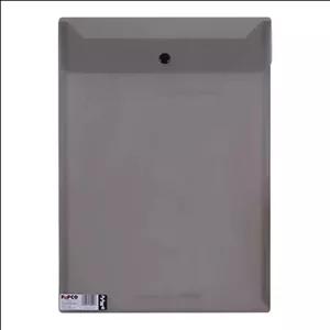 پوشه دکمه دار پاپکو مدل A4-117 رنگ دودی