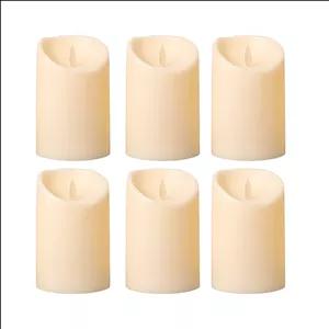 شمع ال ای دی مدل شعله متحرک کد 12 مجموعه 6 عددی