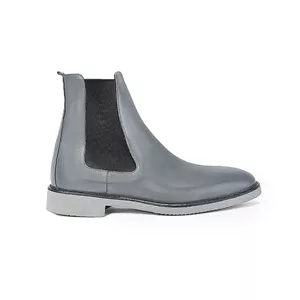 نیم بوت مردانه چرم مشهد مدل J6201 طوسی تیره 43
