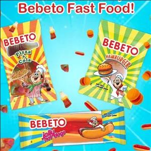 پاستیل ببتو در سه طرح همبرگر هات داگ پیتزا