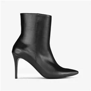 نیم بوت زنانه چرم مشهد مدل J2714 مشکی 36