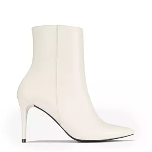 نیم بوت زنانه چرم مشهد مدل J2714 37 استخوانی