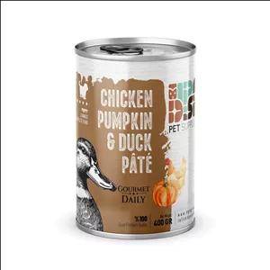 کنسرو پته گوشت مرغ و اردک و کدو تنبل مخصوص توله سگ برند dps