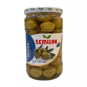 زیتون شور با هسته ویژه سمیران 670 گرم