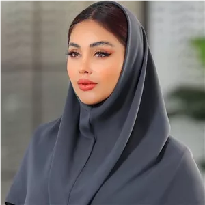 مقنعه کرپ قواره ۹۰ آبی