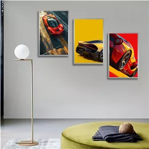 تابلو بکلیت طرح ماشین پورشه مدل SI-2751 مجموعه 3 عددی سایز 13*18*10