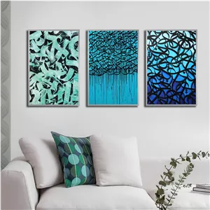 تابلو بکلیت طرح خطاطی و خوشنویسی مدل SI-2688 مجموعه 3 عددی سایز 30*40*10 