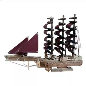 کشتی دکوری چوبی بادبانی دست ساز کلاسیک مدل 1918