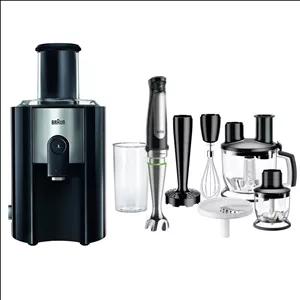 پکیج شماره یک: آبمیوه گیری براون مدل J500گوشت کوب برقی براون مدل MQ 7087Xبا گارانتی 18 ماهه پاسارگاد سرویس نوین