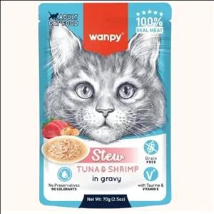 پوچ ونپی نچرال گربه ادالت طعم ماهی تن و میگو