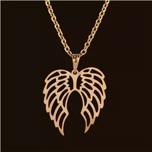 گردنبند طلا 18 عیار زنانه گالری طلای مهر مدل بال D9984 1.68 