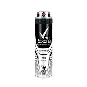 اسپری دیودورانت مردانه رکسونا (Rexona) مدل Invisible Black & White حجم 200 میلی لیتر
