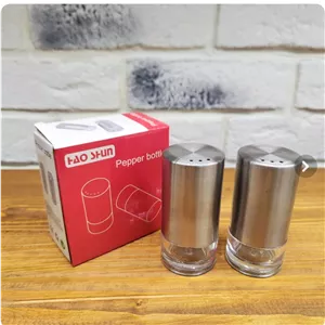 نمک پاش اکرولیک استیل وارداتی بسته 2 عددی