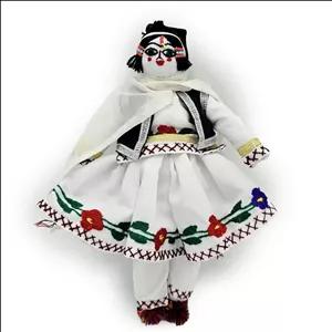 عروسک بومی دست ساز کرمانجی گلنار بزرگ